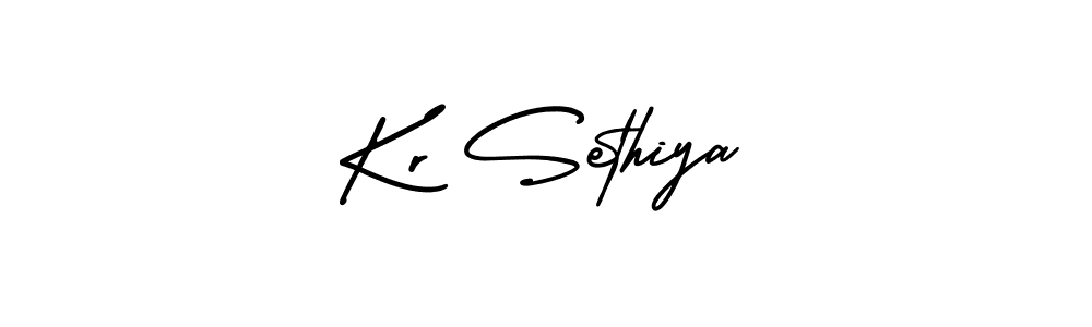 Use a signature maker to create a handwritten signature online. With this signature software, you can design (AmerikaSignatureDemo-Regular) your own signature for name Kr Sethiya. Kr Sethiya signature style 3 images and pictures png