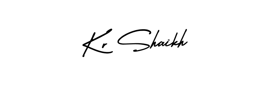 Also You can easily find your signature by using the search form. We will create Kr Shaikh name handwritten signature images for you free of cost using AmerikaSignatureDemo-Regular sign style. Kr Shaikh signature style 3 images and pictures png