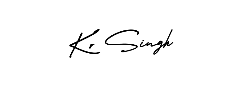 This is the best signature style for the Kr Singh name. Also you like these signature font (AmerikaSignatureDemo-Regular). Mix name signature. Kr Singh signature style 3 images and pictures png