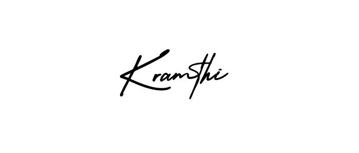 Also we have Kramthi name is the best signature style. Create professional handwritten signature collection using AmerikaSignatureDemo-Regular autograph style. Kramthi signature style 3 images and pictures png