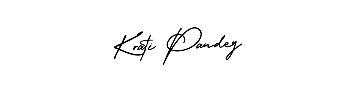 Also You can easily find your signature by using the search form. We will create Krati Pandey name handwritten signature images for you free of cost using AmerikaSignatureDemo-Regular sign style. Krati Pandey signature style 3 images and pictures png