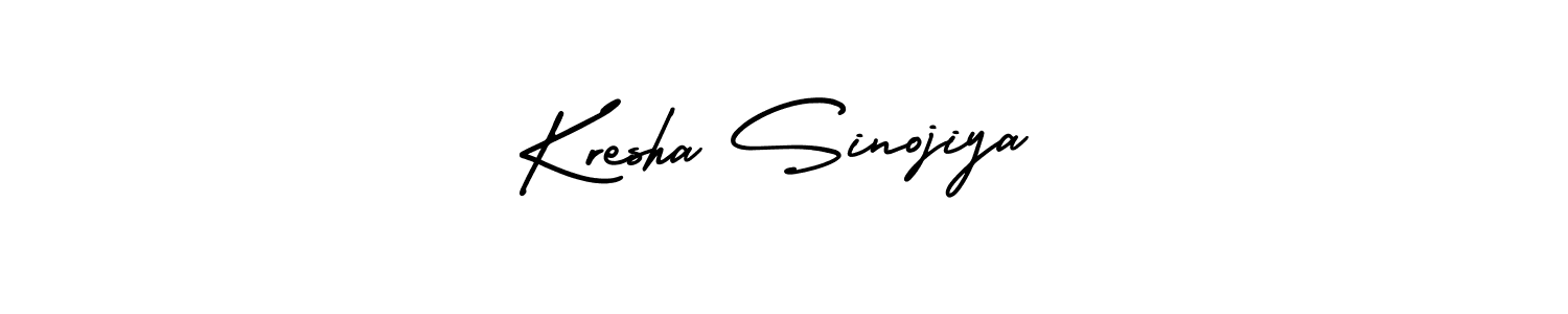 Also we have Kresha Sinojiya name is the best signature style. Create professional handwritten signature collection using AmerikaSignatureDemo-Regular autograph style. Kresha Sinojiya signature style 3 images and pictures png