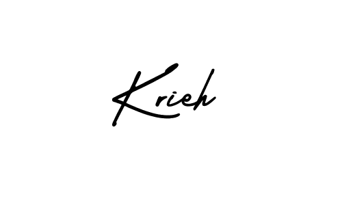Design your own signature with our free online signature maker. With this signature software, you can create a handwritten (AmerikaSignatureDemo-Regular) signature for name Krieh. Krieh signature style 3 images and pictures png