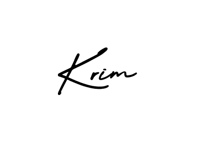 Use a signature maker to create a handwritten signature online. With this signature software, you can design (AmerikaSignatureDemo-Regular) your own signature for name Krim. Krim signature style 3 images and pictures png