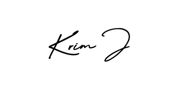 Also You can easily find your signature by using the search form. We will create Krim J name handwritten signature images for you free of cost using AmerikaSignatureDemo-Regular sign style. Krim J signature style 3 images and pictures png