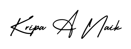 A classic penmanship look for Kripa A Naik. The AmerikaSignatureDemo-Regular font brings timeless elegance and confidence to every signed document. Kripa A Naik signature style 3 images and pictures png