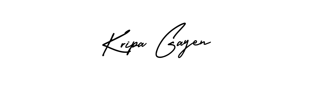 How to Draw Kripa Gayen signature style? AmerikaSignatureDemo-Regular is a latest design signature styles for name Kripa Gayen. Kripa Gayen signature style 3 images and pictures png