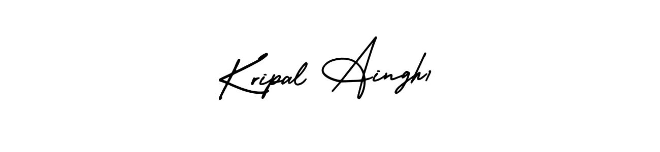 Design your own signature with our free online signature maker. With this signature software, you can create a handwritten (AmerikaSignatureDemo-Regular) signature for name Kripal Aingh1. Kripal Aingh1 signature style 3 images and pictures png