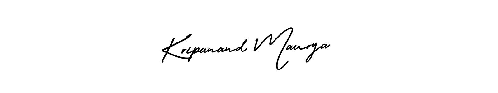 Kripanand Maurya stylish signature style. Best Handwritten Sign (AmerikaSignatureDemo-Regular) for my name. Handwritten Signature Collection Ideas for my name Kripanand Maurya. Kripanand Maurya signature style 3 images and pictures png