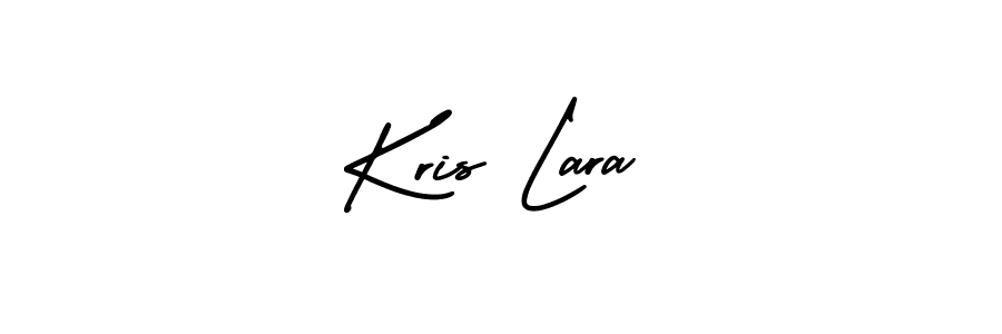How to make Kris Lara name signature. Use AmerikaSignatureDemo-Regular style for creating short signs online. This is the latest handwritten sign. Kris Lara signature style 3 images and pictures png