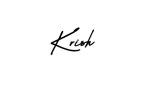 It looks lik you need a new signature style for name Krish. Design unique handwritten (AmerikaSignatureDemo-Regular) signature with our free signature maker in just a few clicks. Krish signature style 3 images and pictures png