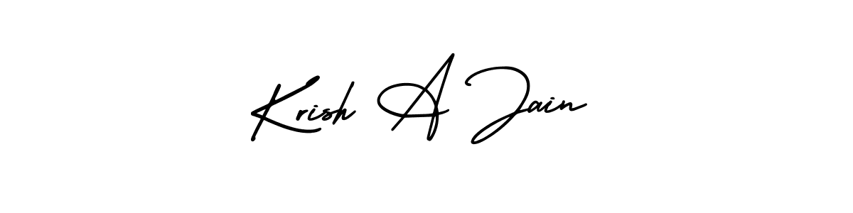 Make a beautiful signature design for name Krish A Jain. Use this online signature maker to create a handwritten signature for free. Krish A Jain signature style 3 images and pictures png