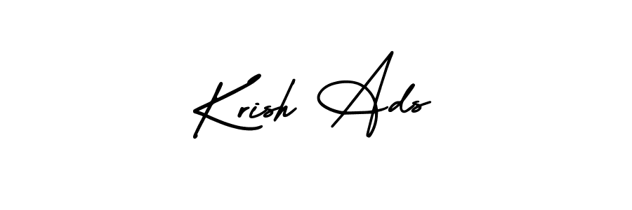 Krish Ads stylish signature style. Best Handwritten Sign (AmerikaSignatureDemo-Regular) for my name. Handwritten Signature Collection Ideas for my name Krish Ads. Krish Ads signature style 3 images and pictures png
