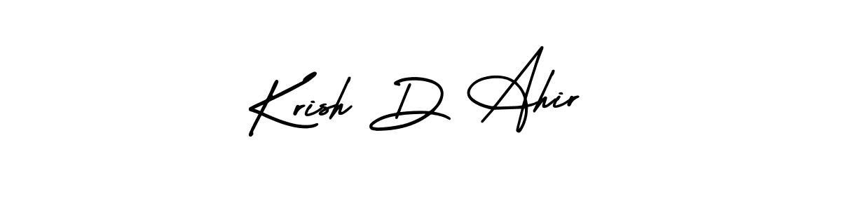 Make a beautiful signature design for name Krish D Ahir. Use this online signature maker to create a handwritten signature for free. Krish D Ahir signature style 3 images and pictures png