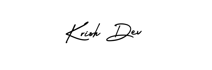 Design your own signature with our free online signature maker. With this signature software, you can create a handwritten (AmerikaSignatureDemo-Regular) signature for name Krish Dev. Krish Dev signature style 3 images and pictures png