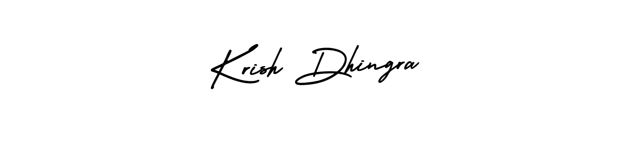 Similarly AmerikaSignatureDemo-Regular is the best handwritten signature design. Signature creator online .You can use it as an online autograph creator for name Krish Dhingra. Krish Dhingra signature style 3 images and pictures png