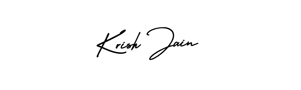 Make a beautiful signature design for name Krish Jain. With this signature (AmerikaSignatureDemo-Regular) style, you can create a handwritten signature for free. Krish Jain signature style 3 images and pictures png