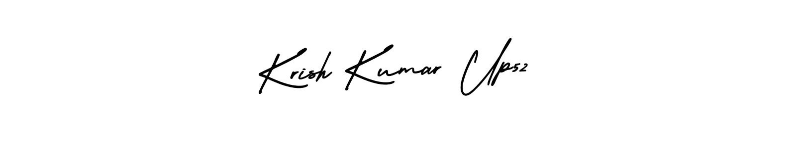 The best way (AmerikaSignatureDemo-Regular) to make a short signature is to pick only two or three words in your name. The name Krish Kumar Up52 include a total of six letters. For converting this name. Krish Kumar Up52 signature style 3 images and pictures png