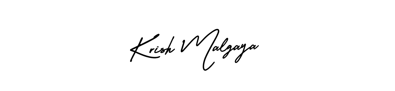 if you are searching for the best signature style for your name Krish Malgaya. so please give up your signature search. here we have designed multiple signature styles  using AmerikaSignatureDemo-Regular. Krish Malgaya signature style 3 images and pictures png