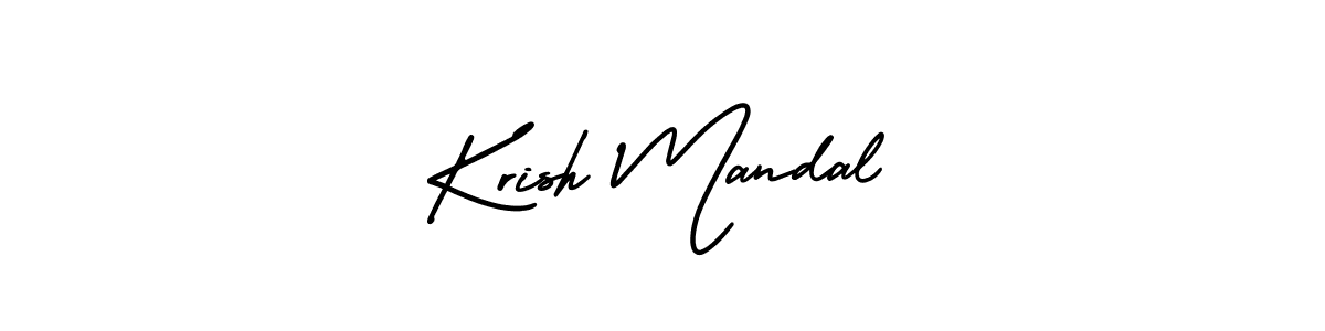 How to make Krish Mandal signature? AmerikaSignatureDemo-Regular is a professional autograph style. Create handwritten signature for Krish Mandal name. Krish Mandal signature style 3 images and pictures png