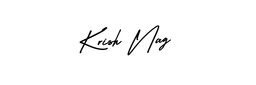 Make a beautiful signature design for name Krish Nag. Use this online signature maker to create a handwritten signature for free. Krish Nag signature style 3 images and pictures png