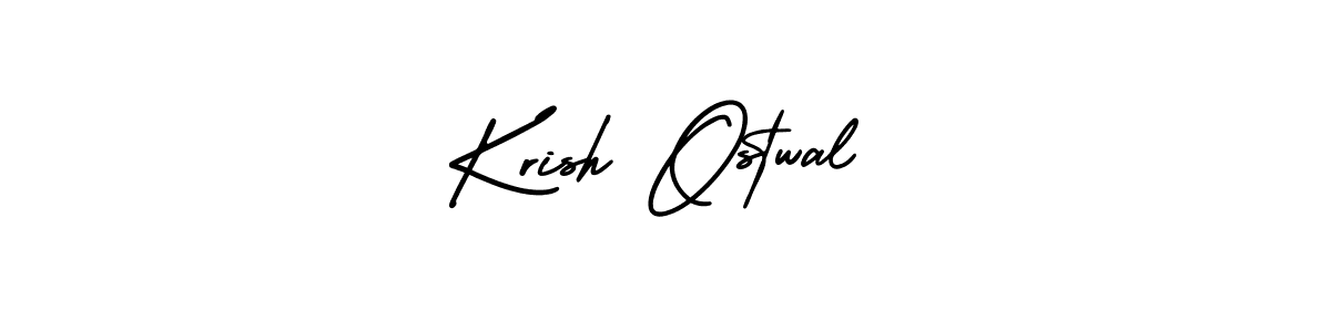 Use a signature maker to create a handwritten signature online. With this signature software, you can design (AmerikaSignatureDemo-Regular) your own signature for name Krish Ostwal. Krish Ostwal signature style 3 images and pictures png