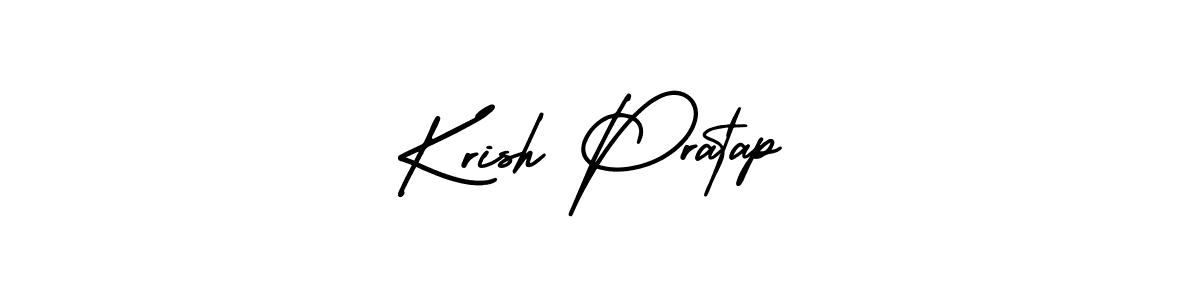 How to make Krish Pratap signature? AmerikaSignatureDemo-Regular is a professional autograph style. Create handwritten signature for Krish Pratap name. Krish Pratap signature style 3 images and pictures png