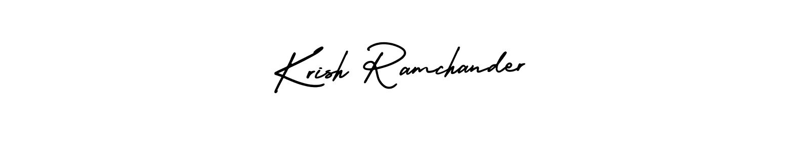 Create a beautiful signature design for name Krish Ramchander. With this signature (AmerikaSignatureDemo-Regular) fonts, you can make a handwritten signature for free. Krish Ramchander signature style 3 images and pictures png