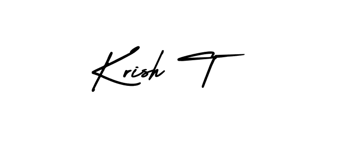 Best and Professional Signature Style for Krish T. AmerikaSignatureDemo-Regular Best Signature Style Collection. Krish T signature style 3 images and pictures png