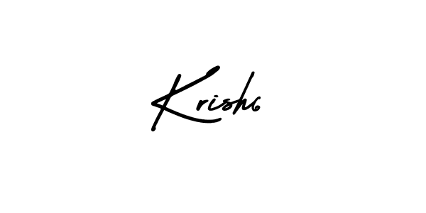 Krish6 stylish signature style. Best Handwritten Sign (AmerikaSignatureDemo-Regular) for my name. Handwritten Signature Collection Ideas for my name Krish6. Krish6 signature style 3 images and pictures png