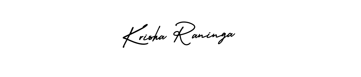 Use a signature maker to create a handwritten signature online. With this signature software, you can design (AmerikaSignatureDemo-Regular) your own signature for name Krisha Raninga. Krisha Raninga signature style 3 images and pictures png