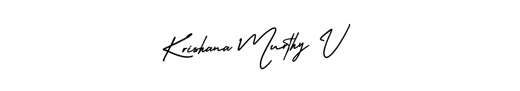 Make a short Krishana Murthy V signature style. Manage your documents anywhere anytime using AmerikaSignatureDemo-Regular. Create and add eSignatures, submit forms, share and send files easily. Krishana Murthy V signature style 3 images and pictures png