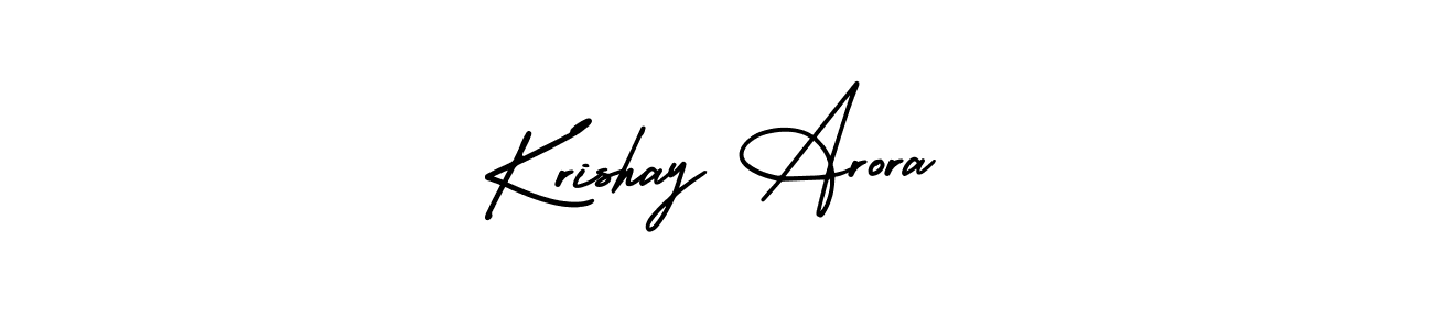 Make a beautiful signature design for name Krishay Arora. With this signature (AmerikaSignatureDemo-Regular) style, you can create a handwritten signature for free. Krishay Arora signature style 3 images and pictures png