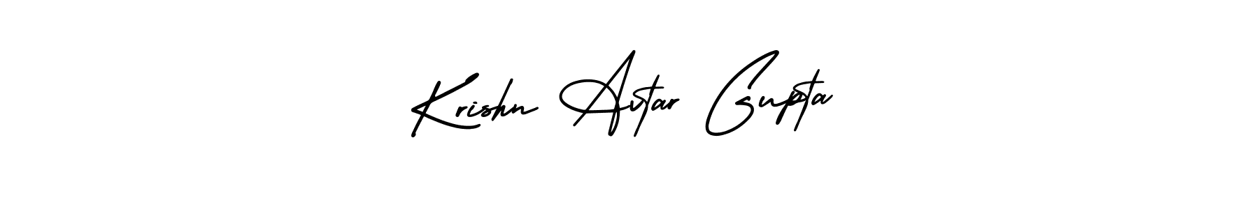 Design your own signature with our free online signature maker. With this signature software, you can create a handwritten (AmerikaSignatureDemo-Regular) signature for name Krishn Avtar Gupta. Krishn Avtar Gupta signature style 3 images and pictures png