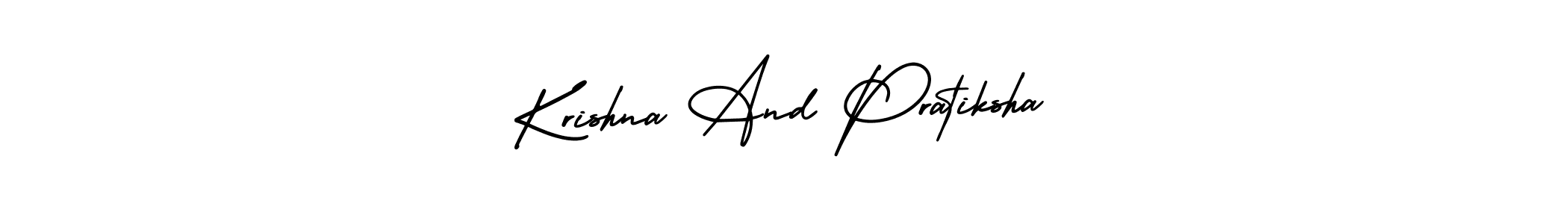 Make a beautiful signature design for name Krishna And Pratiksha. Use this online signature maker to create a handwritten signature for free. Krishna And Pratiksha signature style 3 images and pictures png