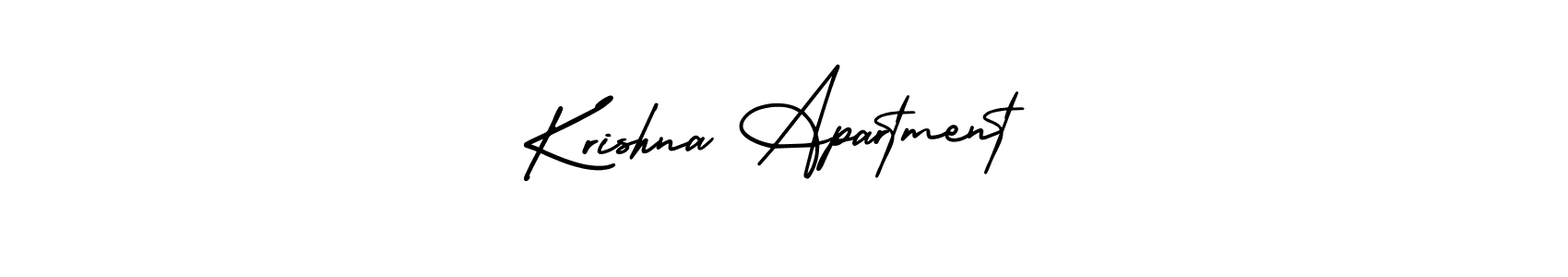 This is the best signature style for the Krishna Apartment name. Also you like these signature font (AmerikaSignatureDemo-Regular). Mix name signature. Krishna Apartment signature style 3 images and pictures png
