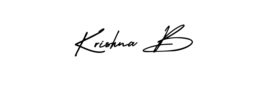 Krishna B stylish signature style. Best Handwritten Sign (AmerikaSignatureDemo-Regular) for my name. Handwritten Signature Collection Ideas for my name Krishna B. Krishna B signature style 3 images and pictures png