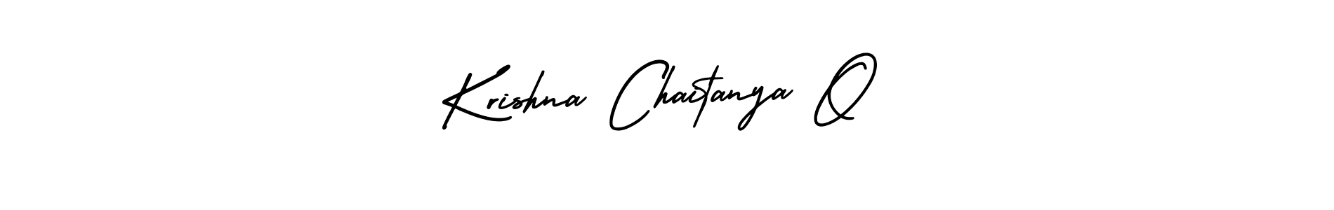 Use a signature maker to create a handwritten signature online. With this signature software, you can design (AmerikaSignatureDemo-Regular) your own signature for name Krishna Chaitanya O. Krishna Chaitanya O signature style 3 images and pictures png