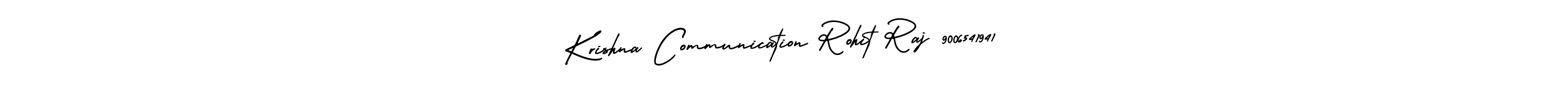 if you are searching for the best signature style for your name Krishna Communication Rohit Raj 9006541941. so please give up your signature search. here we have designed multiple signature styles  using AmerikaSignatureDemo-Regular. Krishna Communication Rohit Raj 9006541941 signature style 3 images and pictures png