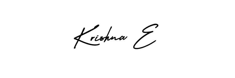 It looks lik you need a new signature style for name Krishna E. Design unique handwritten (AmerikaSignatureDemo-Regular) signature with our free signature maker in just a few clicks. Krishna E signature style 3 images and pictures png