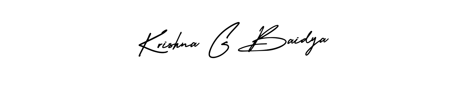 Design your own signature with our free online signature maker. With this signature software, you can create a handwritten (AmerikaSignatureDemo-Regular) signature for name Krishna G Baidya. Krishna G Baidya signature style 3 images and pictures png