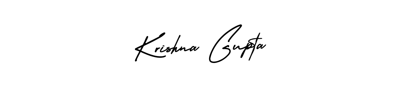 The best way (AmerikaSignatureDemo-Regular) to make a short signature is to pick only two or three words in your name. The name Krishna Gupta include a total of six letters. For converting this name. Krishna Gupta signature style 3 images and pictures png