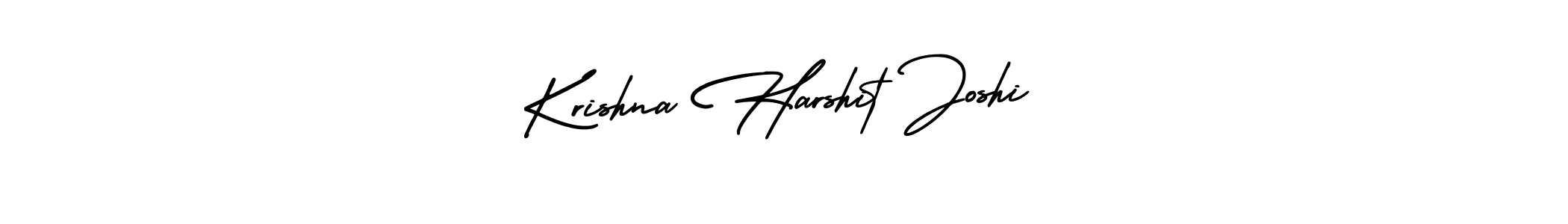 How to make Krishna Harshit Joshi name signature. Use AmerikaSignatureDemo-Regular style for creating short signs online. This is the latest handwritten sign. Krishna Harshit Joshi signature style 3 images and pictures png