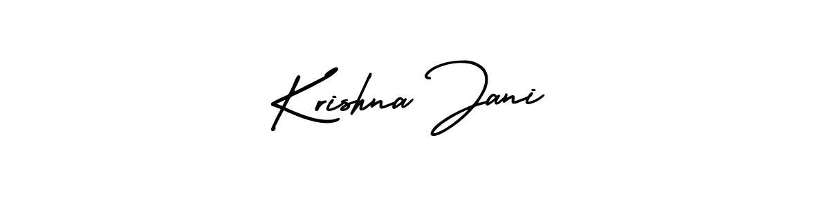 Krishna Jani stylish signature style. Best Handwritten Sign (AmerikaSignatureDemo-Regular) for my name. Handwritten Signature Collection Ideas for my name Krishna Jani. Krishna Jani signature style 3 images and pictures png