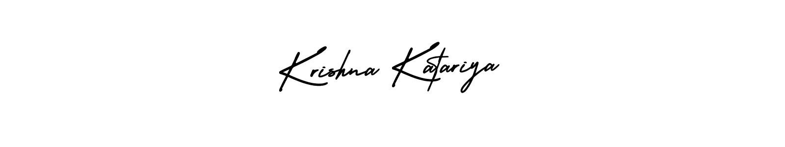 Design your own signature with our free online signature maker. With this signature software, you can create a handwritten (AmerikaSignatureDemo-Regular) signature for name Krishna Katariya. Krishna Katariya signature style 3 images and pictures png