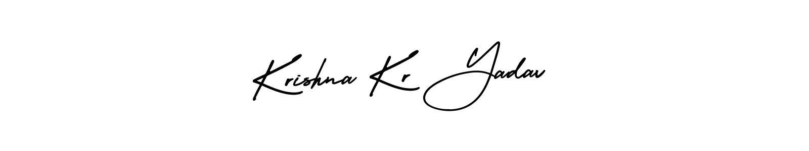 Use a signature maker to create a handwritten signature online. With this signature software, you can design (AmerikaSignatureDemo-Regular) your own signature for name Krishna Kr Yadav. Krishna Kr Yadav signature style 3 images and pictures png