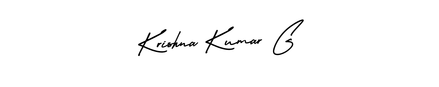 Design your own signature with our free online signature maker. With this signature software, you can create a handwritten (AmerikaSignatureDemo-Regular) signature for name Krishna Kumar G. Krishna Kumar G signature style 3 images and pictures png