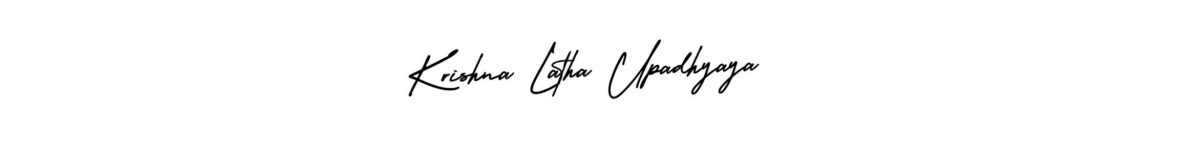 Similarly AmerikaSignatureDemo-Regular is the best handwritten signature design. Signature creator online .You can use it as an online autograph creator for name Krishna Latha Upadhyaya. Krishna Latha Upadhyaya signature style 3 images and pictures png