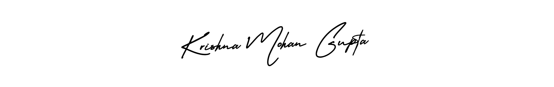 You should practise on your own different ways (AmerikaSignatureDemo-Regular) to write your name (Krishna Mohan Gupta) in signature. don't let someone else do it for you. Krishna Mohan Gupta signature style 3 images and pictures png