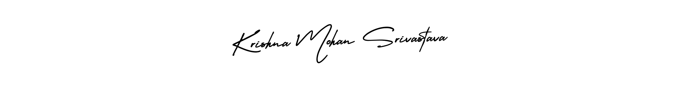 Krishna Mohan Srivastava stylish signature style. Best Handwritten Sign (AmerikaSignatureDemo-Regular) for my name. Handwritten Signature Collection Ideas for my name Krishna Mohan Srivastava. Krishna Mohan Srivastava signature style 3 images and pictures png